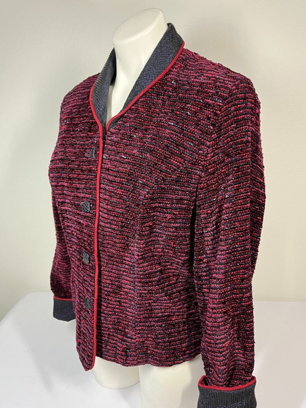 Mary Lynn O'Shea Hand Woven Jacket Womens Medium - Picture 2 of 8